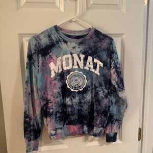 Monat Tie-Dye Sweatshirt - Blue and Pink
